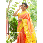Radiant Yellow-Pink Pure Silk Handloom Paithani Saree