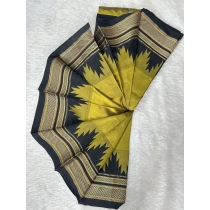 Mehandi Green Temple Iikal With Black Border