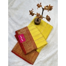 Yellow With Red Chanderi