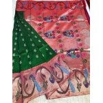 Big border silver jari paithani