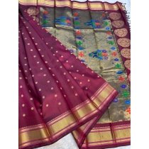 ROUND BUTTA KALANJALI PAITHANI (Copy)