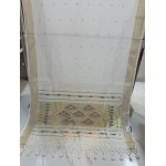 White Cotton Paithani Saree